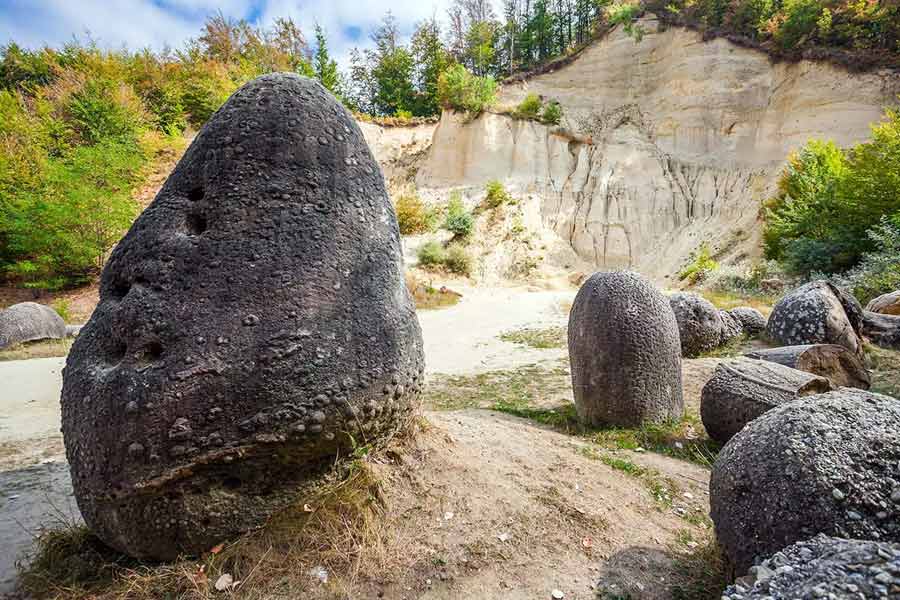 Image of Trovants stones of Romania