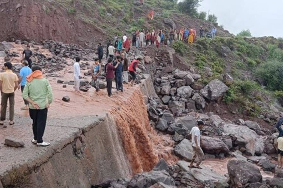 Image of flash flood point in kathua 