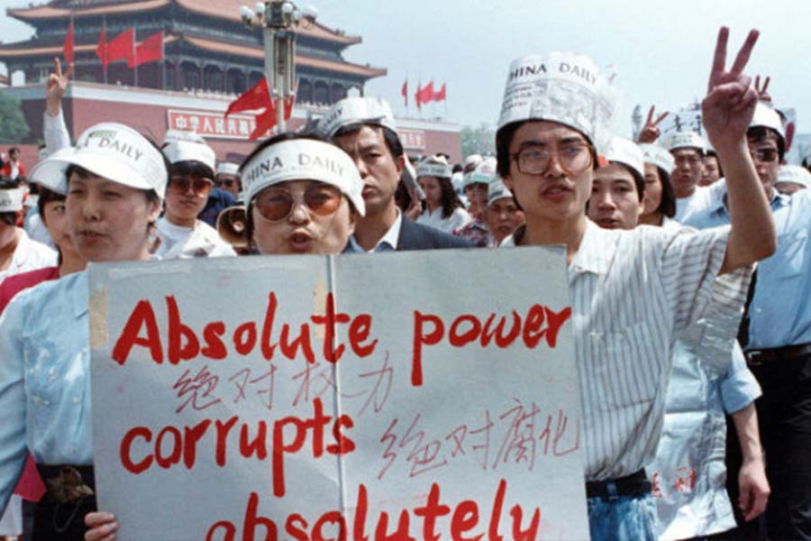 China has fined many of its officials amid corruption allegations.