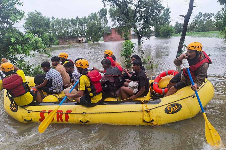 Image of flood hit haridwar 