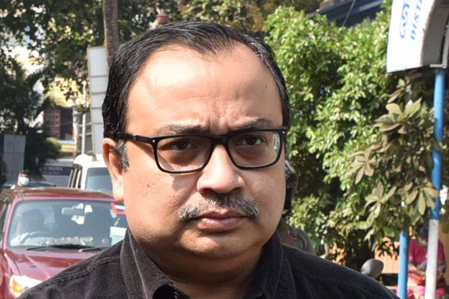 A photograph of TMC leader Kunal Ghosh
