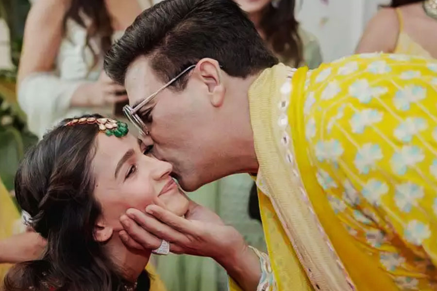 Alia Bhatt and Karan Johar