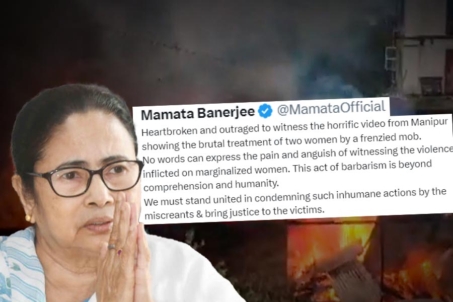 West Bengal CM Mamata Banerjee condemns assault of two women in Manipur