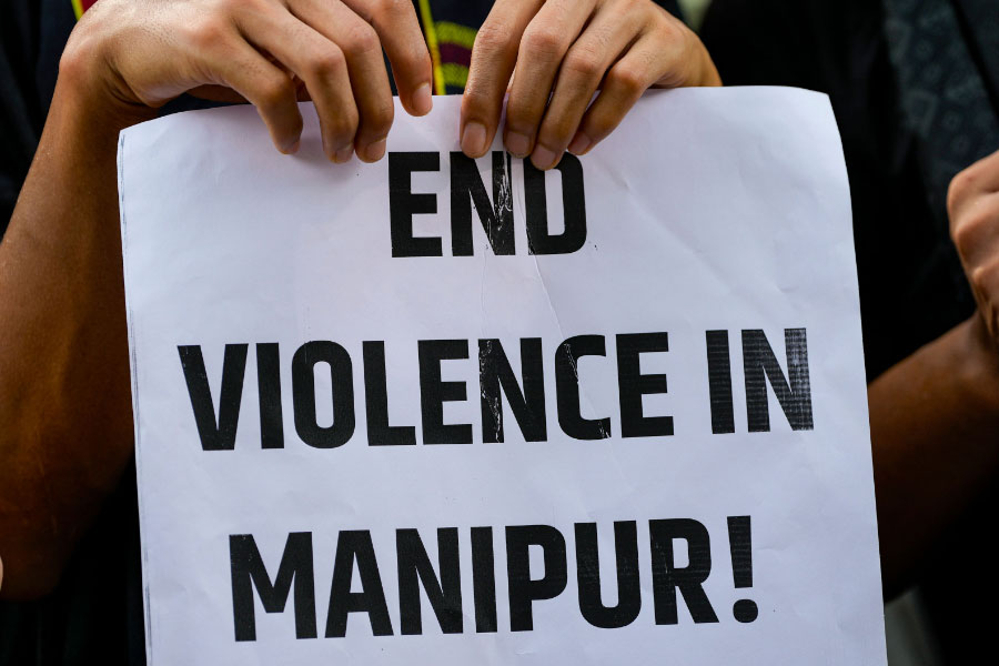 An image of Manipur Violence