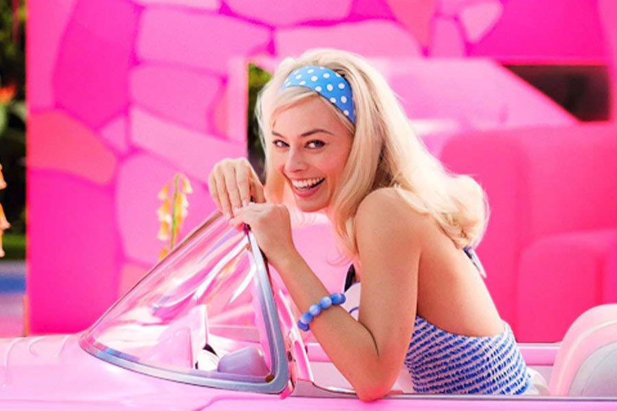 Margot Robbie in Barbie movies.