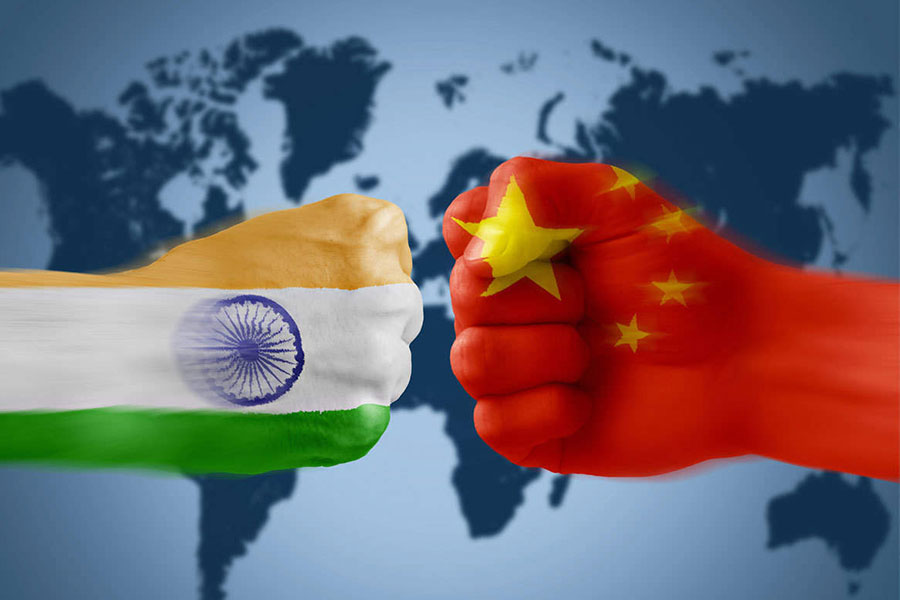 China India Trade shows signs of slow down after years.