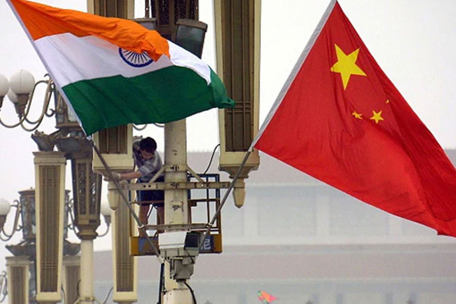 China India Trade shows signs of slow down after years.