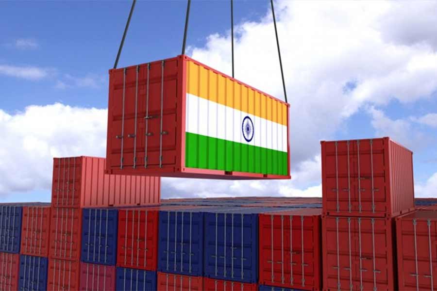 China India Trade shows signs of slow down after years.