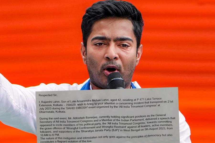 A BJP leader lodged a complaint against TMC leader Abhishek Banerjee over agendas against BJP leaders