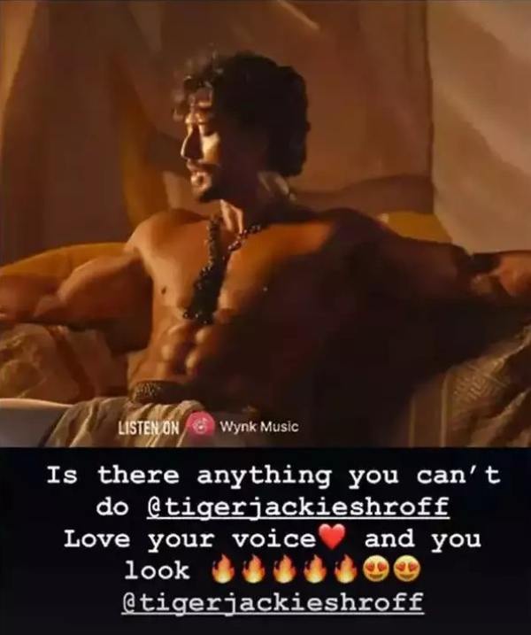 Disha Patani's Instagram story.