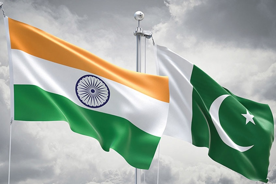 An image of India-Pakistan Flag