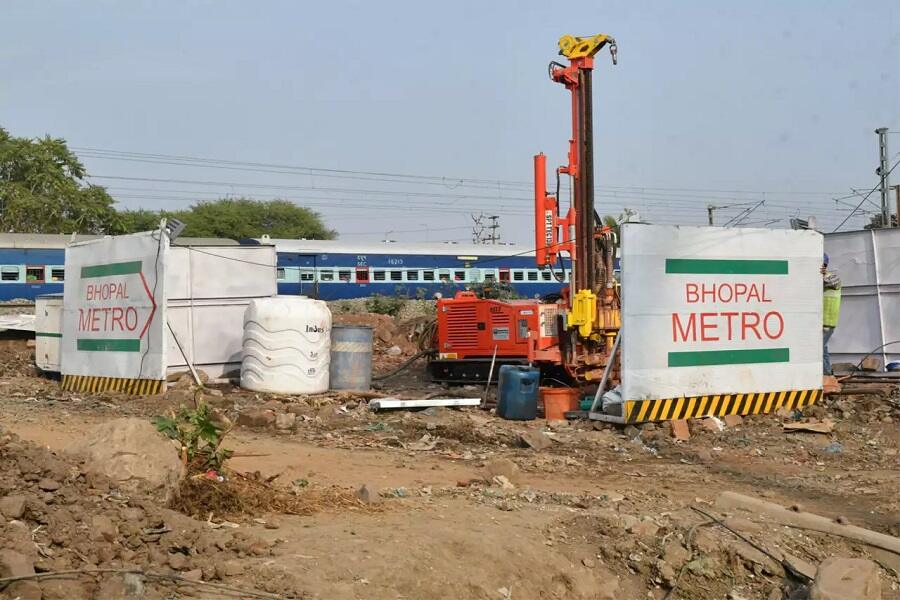 Bhopal Metro Construction Site
