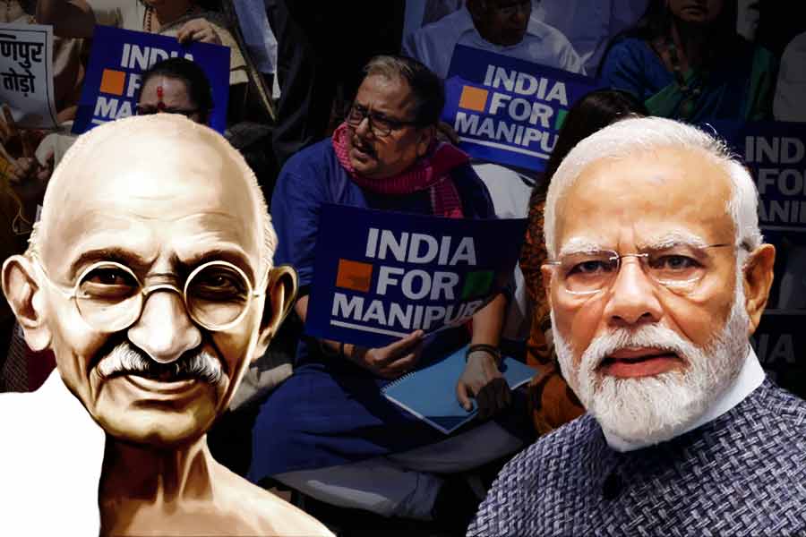 PM Narendra Modi coins Quit India slogan of Mahatma Gandhi to take on opposition alliance INDIA