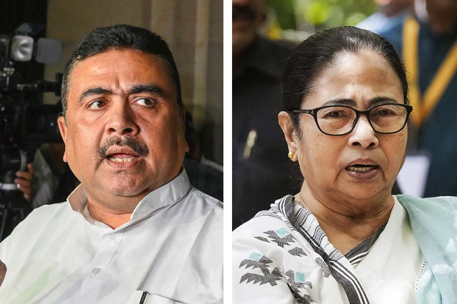 Suvendu Adhikari and Mamata Banerjee