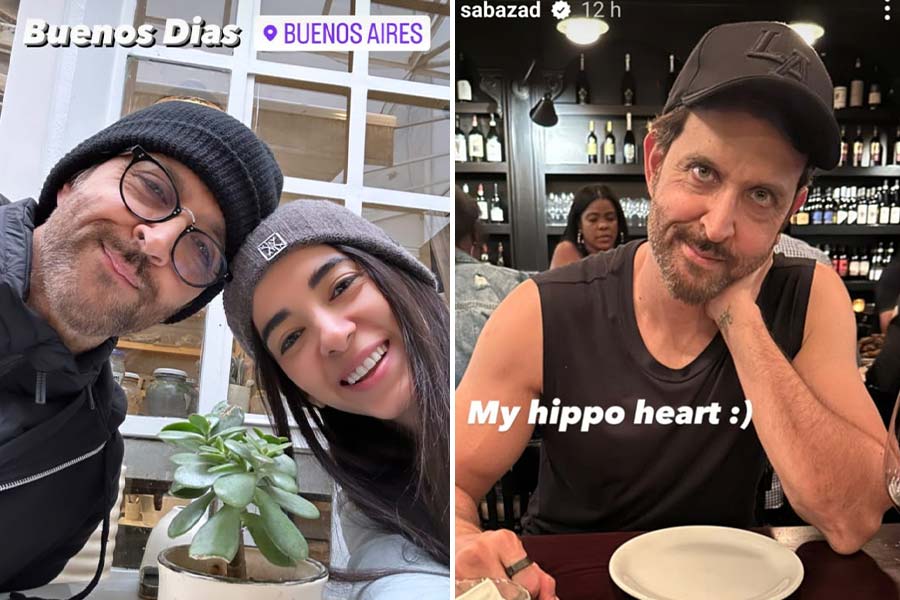 instagram story of Saba Azad