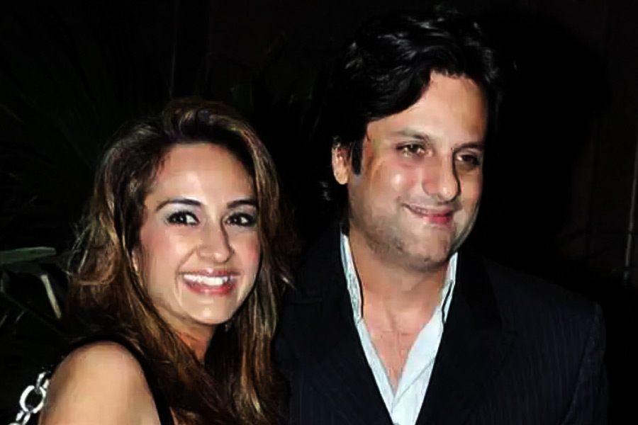 Fardeen Khan and his wife Natasha Madhvani
