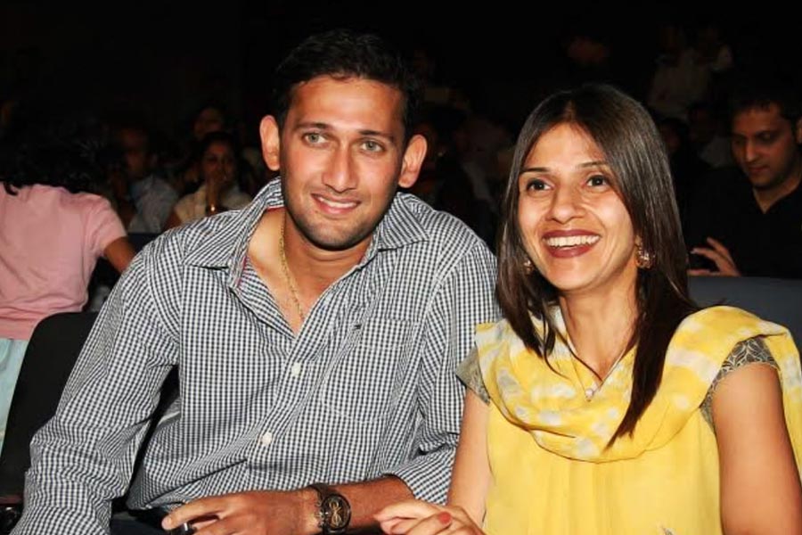 Image of Ajit Agarkar and his wife Fatema Agarkar