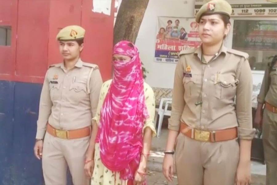 Image of the Kanpur woman who was arrested 