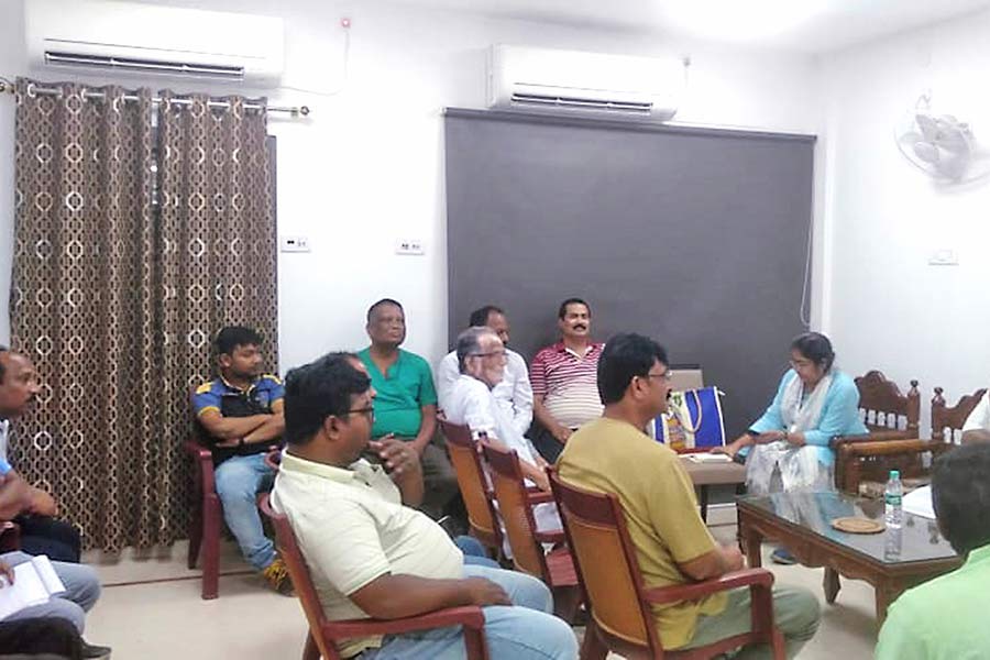 TMC meeting Purnendu Basu and Dolas Sen