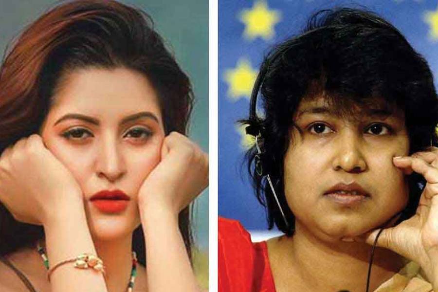 Pori Moni and Taslima Nasrin 