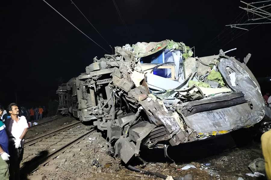 An image of the train accident