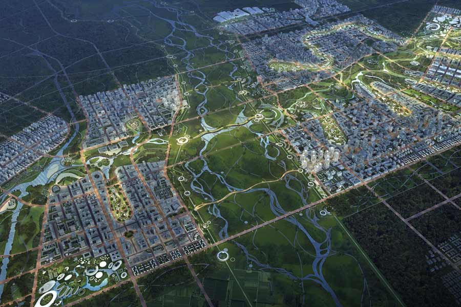 হেবেই প্রদেশের বাওডিং এলাকায় বেজিং থেকে ১০০ কিলোমিটার দক্ষিণ-পশ্চিমে তৈরি হচ্ছে জিয়োংয়ান। ১৭৭০ বর্গ কিলোমিটার জুড়ে তৈরি এই শহর ভবিষ্যতে চিনের নতুন অর্থনৈতিক কেন্দ্র হিসাবে কাজ করবে বলে মনে করা হচ্ছে।