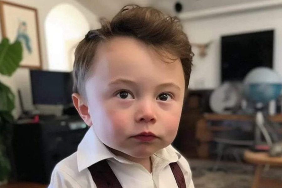 Picture of AI generated Baby Elon Musk got Viral, the Billionaire reacted dgtl