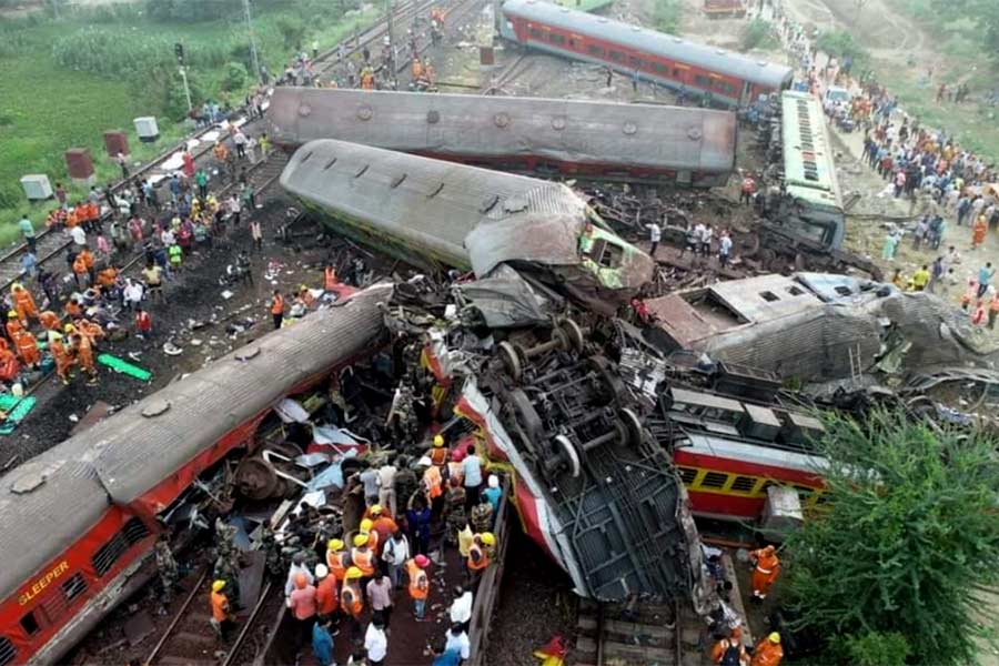 An image of the accident