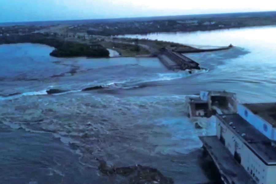 Ukraine and Russia accuse each other of destroying the Nova Kakhovka dam in the Russian-controlled part of the Kherson region