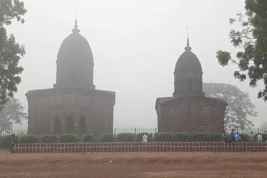Image of the mist in Bishnupur