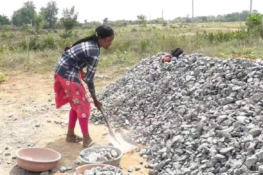 Image of district topper tribal girl.