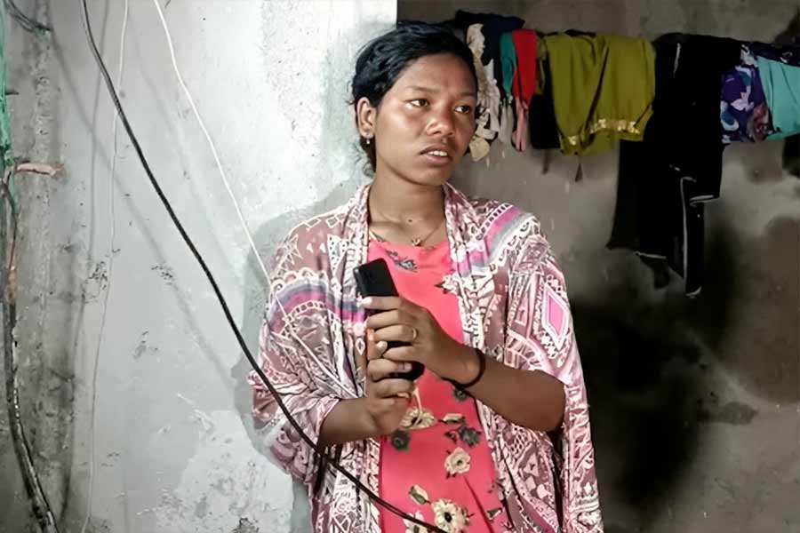 Image of district topper tribal girl.