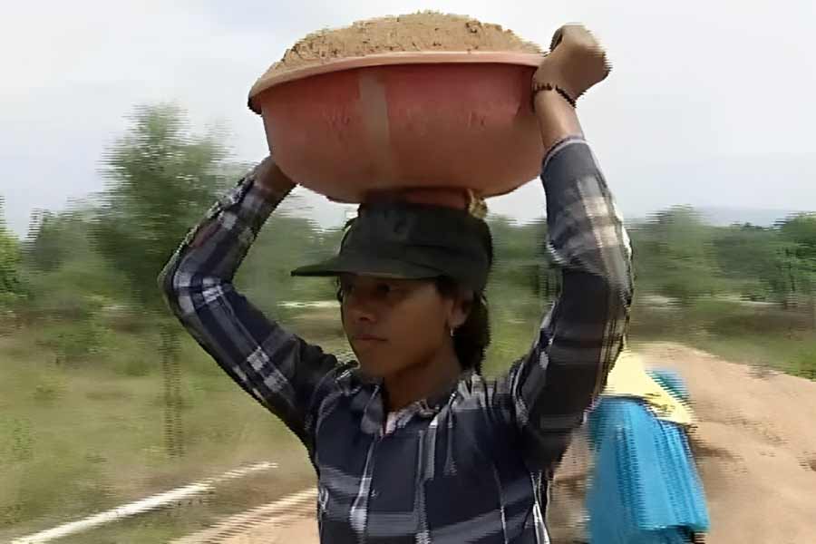Image of district topper tribal girl.