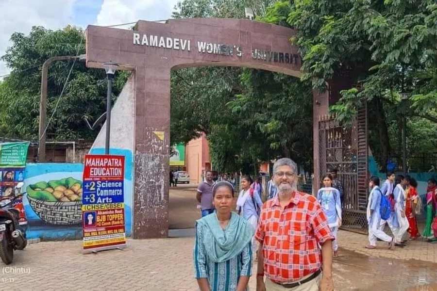 Image of district topper tribal girl.