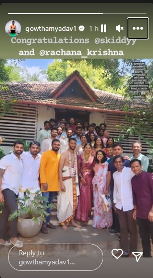 কৃষ্ণাপ্পা গৌতমের ইনস্টাগ্রাম পোস্ট।