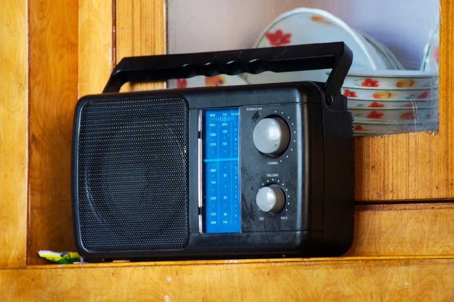 photo of radio