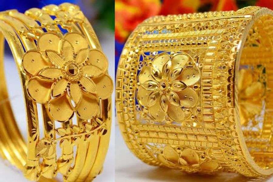 চূড়: শুধু চুড়ি দিয়ে তো আর দু’হাত ভর্তি করা যায় না। তার জন্য বাঙালির সম্ভারে যে আরেকটি গয়না রয়েছে। এই গয়নাটি প্রায় সব বাঙালি কনেদেরই একটি অত্যন্ত পছন্দের। হাত ভর্তি এই গয়নার নাম চূড়।