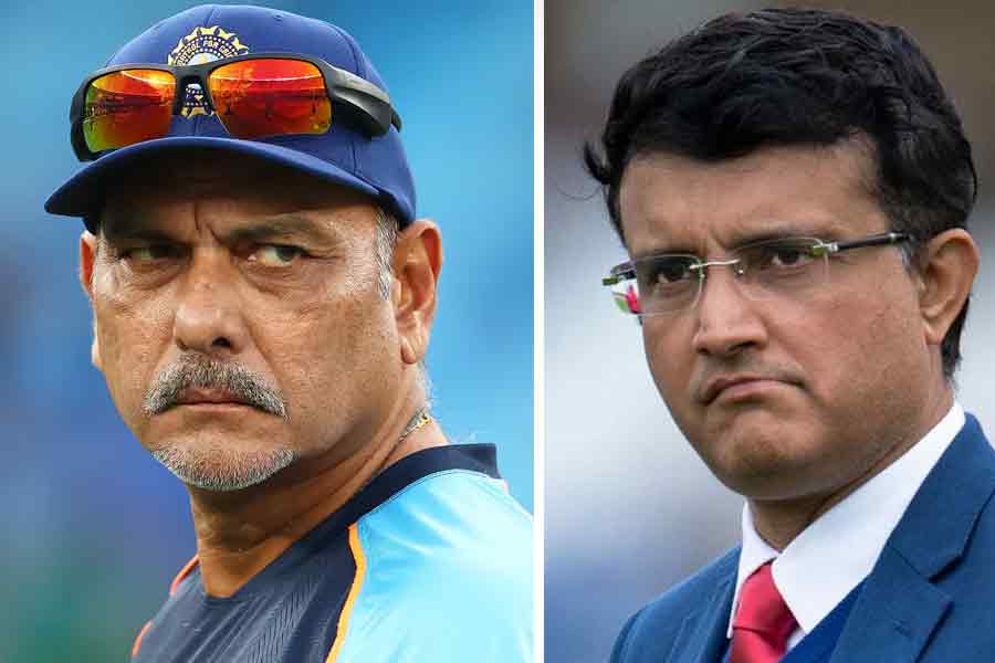 Ravi Shastri and Sourav Ganguly