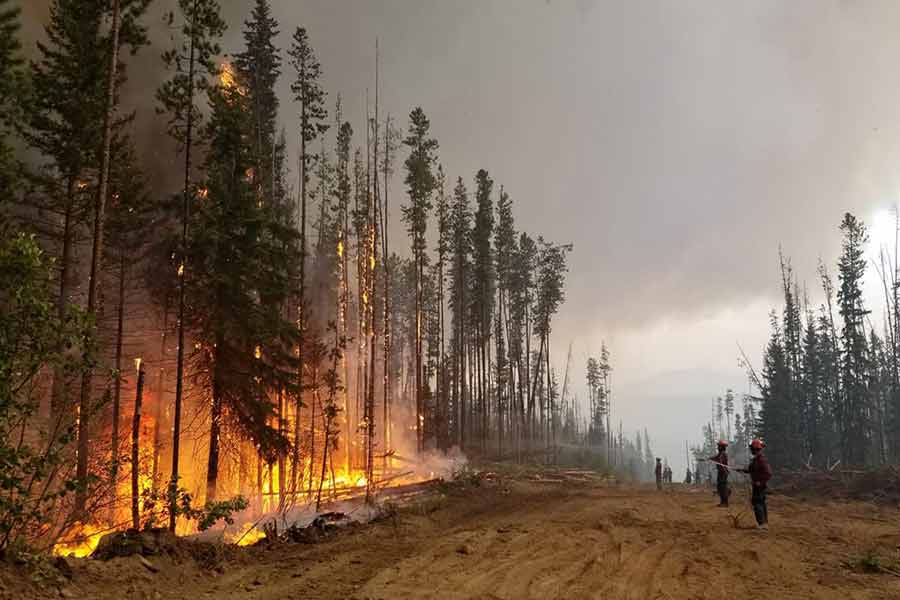 Image of Wildfires rage in Canada