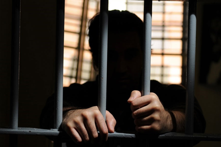 Representational picture of jailed person