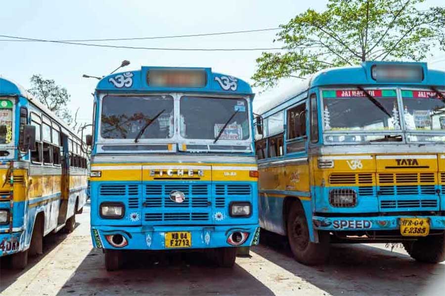 An image of buses