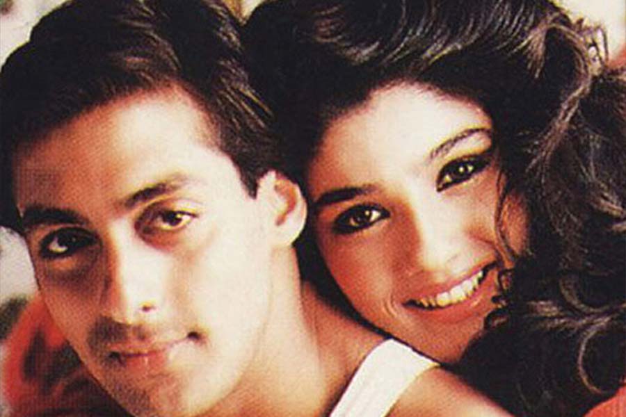 Salman Khan and Raveena Tandon