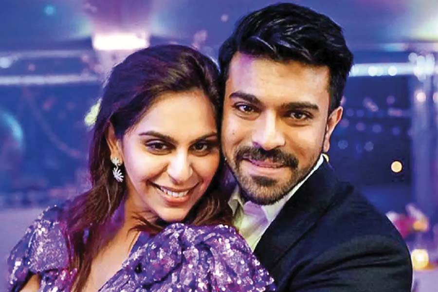 Ram Charan and his wife
