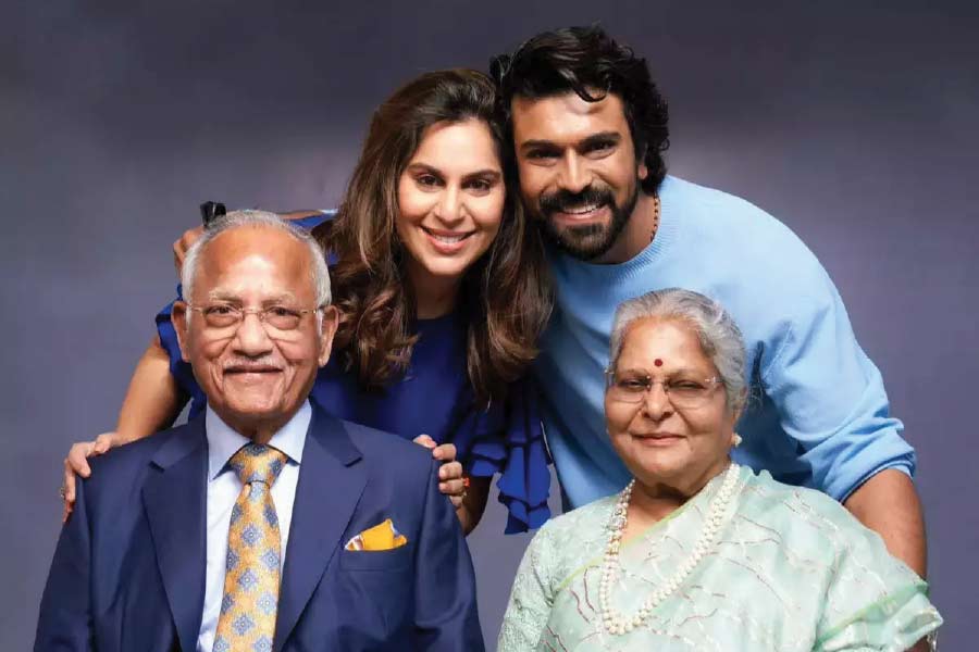 Prathap Chandra Reddy with his family