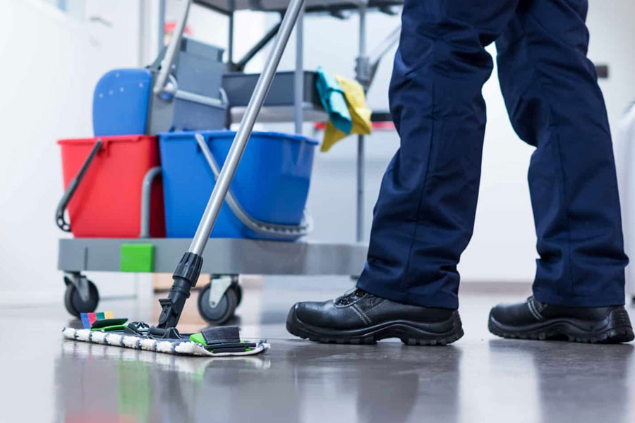 Representational picture of office cleaning