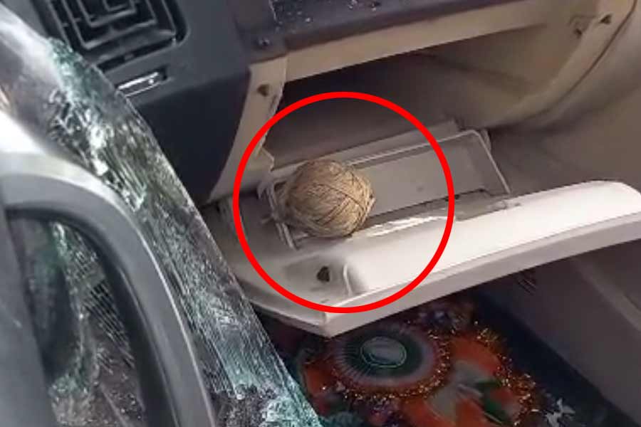 Bomb found from TMC Leader Arabul Islam’s acquainted leader’s car in Bhangar