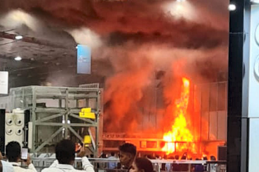An image of the fire accident