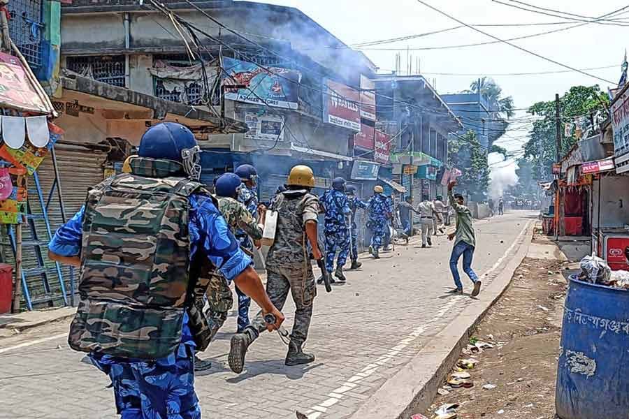 Photo of Bhangar clash.