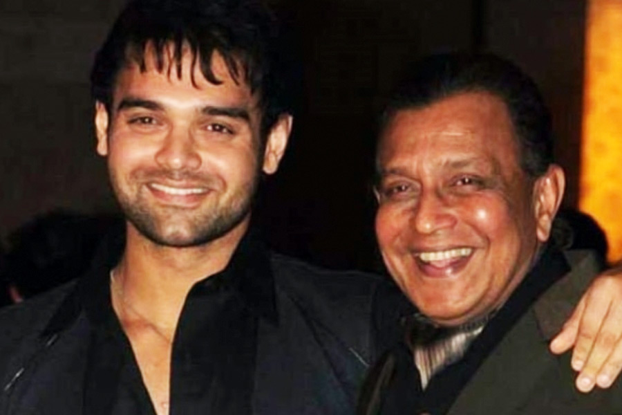 Mithun Chakraborty and his son Mimoh