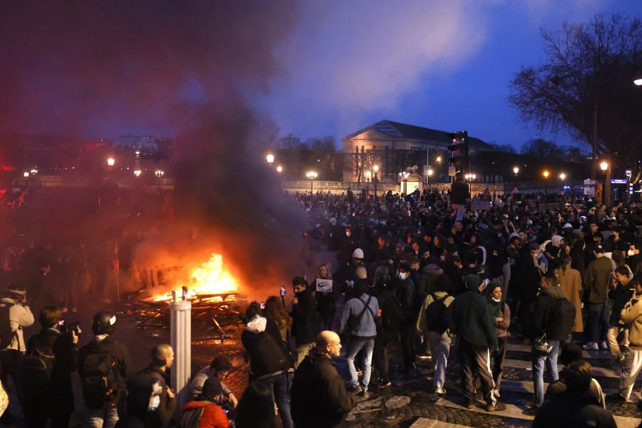 France is facing huge protest against Government decision of changing Pension system.